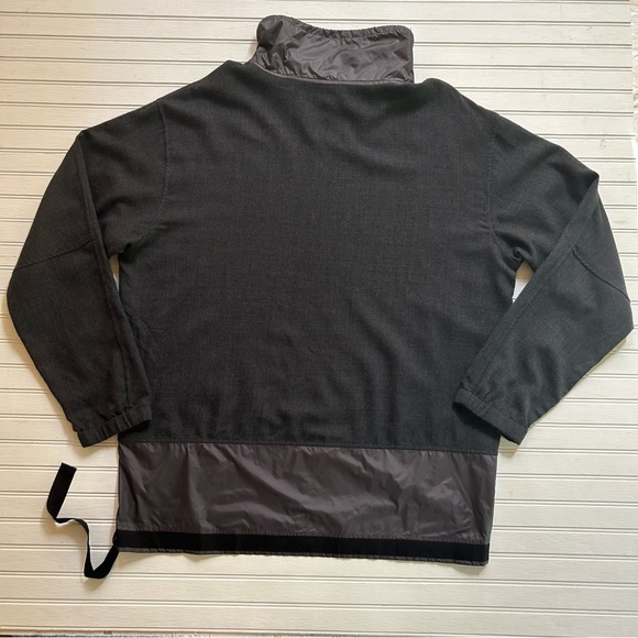 3.1 Phillip Lin ~Men’s Mock Neck Dark Gray Wool Oversized Pullover Jumper Tunic - Picture 10 of 15